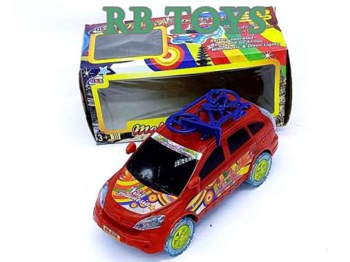 MAINAN MOBIL BATERAI MUSIK & LAMPU 66-228 MERAH