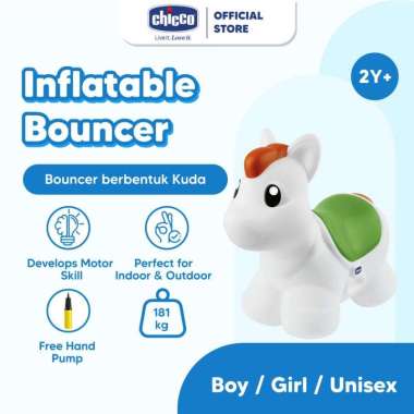 CHICCO Toy Inflatable Bouncer 2Y+ / Kuda Kudaan Anak / Kuda Kudaan Karet / Kuda Karet Mainan Anak Un