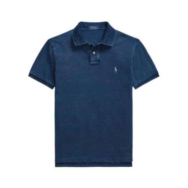 Polo Ralph Lauren Mesh Slim Fit Polo Shirt Dark Indigo M Blue