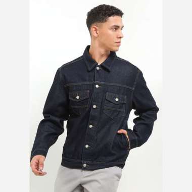 Hush Puppies Jaket Denim Pria Kinet Blue Blue L
