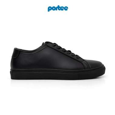 Sepatu Casual Pria Portee Goods Mono Court Classic All Black 44