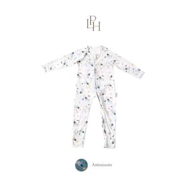 Little Palmerhaus Tencel Baby Sleepsuit 4.0 12 bulan Astronauts