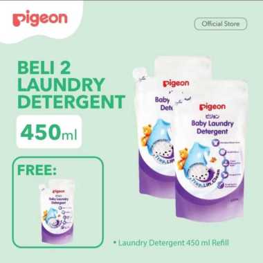 Pigeon Baby Laundry Detergent Refil I Sabun Cair Laundry 450 ml isi: 3 Bungkus (B2G1)