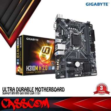 Motherboard Gigabyte H310M-H M.2 2.0 (LGA1151, H310, DDR4, USB3.1, SATA3)