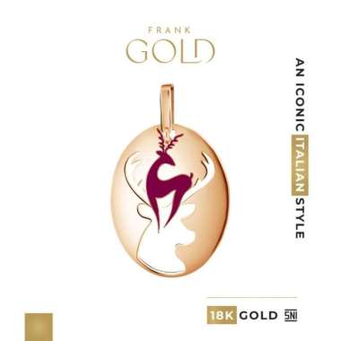 Frank & co. Pendant Deer Plain Gold