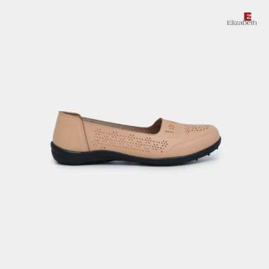 Elizabeth Shoes - Sepatu Wanita | Flat Laser Cut 0491-0119 38 Tan
