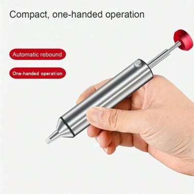 HANDSKiT Sedotan Timah Solder Desoldering Pump Tin Strong Suction - SS-02 Silver