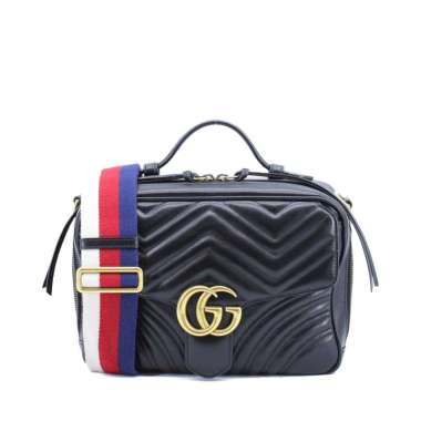 Gucci Marmont Top Handle Black I16189C