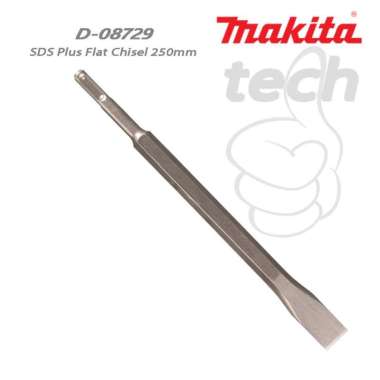 Mata Pahat Pipih SDS Plus Flat Chisel Makita D-08729 - 250mm