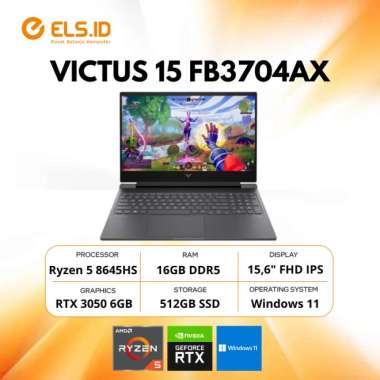 HP Victus 15 FB3704AX Ryzen 5 8645HS 16GB SSD 512GB RTX3050 W11+OH2024+M365