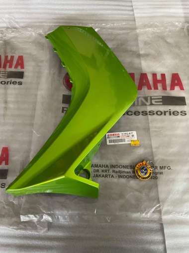 LEG SHIELD/COVER SAYAP LUAR KIRI DEPAN JUPITER MX135 LAMA ORIGINAL YGP HIJAU