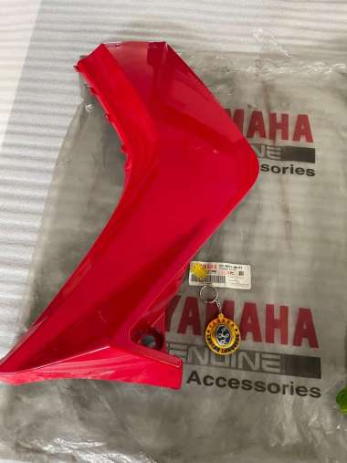 LEG SHIELD/COVER SAYAP LUAR KIRI DEPAN JUPITER MX135 LAMA ORIGINAL YGP MERAH
