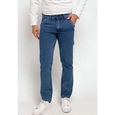 BRBL Born And Blessed Celana Carpenter Biru Panjang Pria Novgorod Slim Fit - B1AC20I001BL 34 Blue