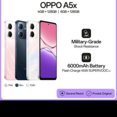 OPPO A5X 4/128 6/128 GARANSI RESMI OPPO 4/128 biru