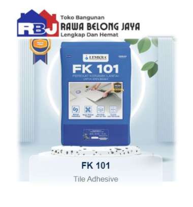Lemkra FK 101 (Perekat Keramik Lantai) - 30kg ABU
