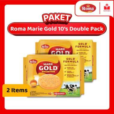 Paket 2 Roma Marie Gold Double Milk 10's