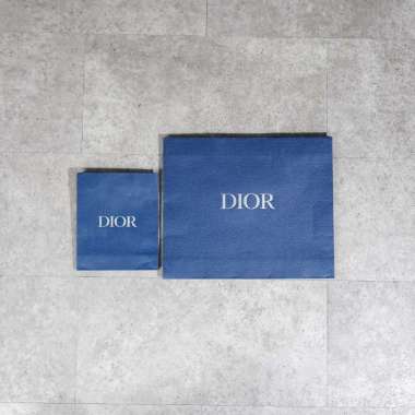 Tas PAPER BAG DIOR NAVY 100% ORIGINAL size XS