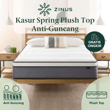 Spring Bed Kasur Zinus Plush Top Mattress In a Box 120 x 200