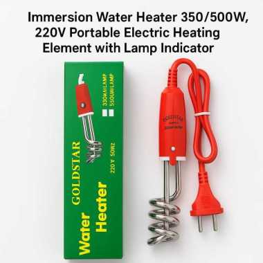 Water Heater Celup GOLDSTAR 350W / 500W – Pemanas Air Listrik Mini 220V + Lampu Indikator