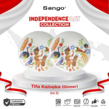 SANGO Set Piring Makan Tifa Kainaka (Isi 2)