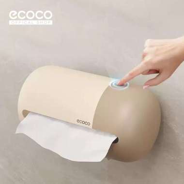 ECOCO Kitchen Tissue Box - Kotak Penyimpanan Tisu Dapur Rak Penyimpanan Tisu Toilet Basah Rak Penyim