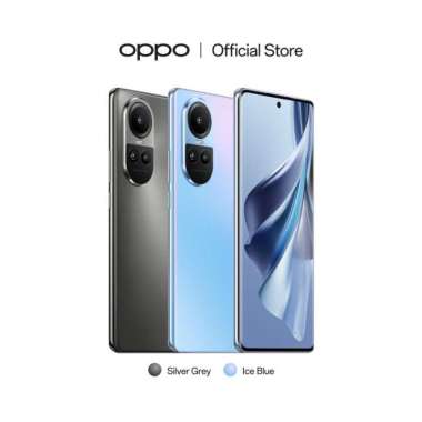 Oppo Reno 10 5G 8/256GB | Mediatek MT6877V, Android 13 | Garansi Resmi Hitam