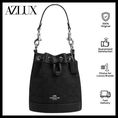Mini Bucket Bag Silver Black