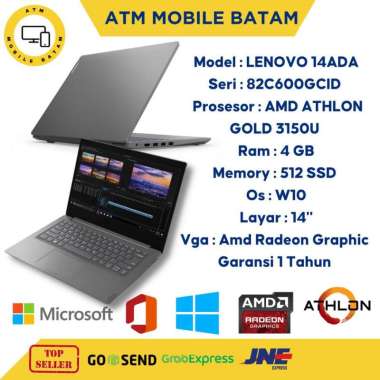 Laptop lenovo 14ada amd athlon gold 3150U