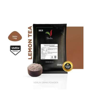 bubuk minuman Verlin drink powder LEMON TEA 1kg verlin powder drink lemon 1kg verlin lemontea