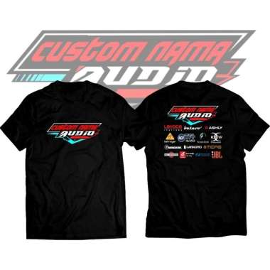 Kaos Tshirt Baju Murah Combed 30S Distro Audio Sound System Gratis Nama Racing Music musik SOUVENIR 
