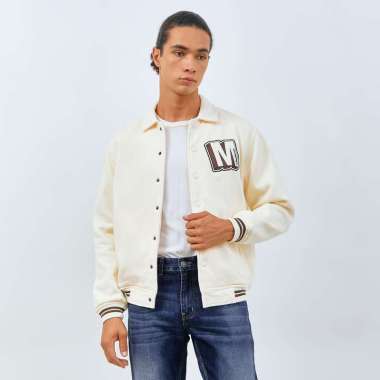 M231 Jaket Varsity Kerah Kemeja 3174 Dewasa-L Navy