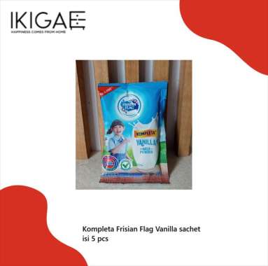 FRISIAN FLAG KOMPLETA RENCENG VANILLA SACHET / SUSU BUBUK SACHET 5 PC -