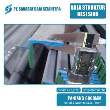 SIKU - Besi SIKU - Angle Bar Carbon Steel 6 Meter 30 X 30 X 3 MM