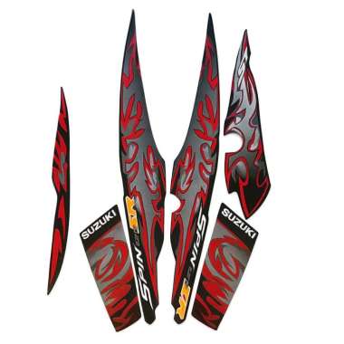 STRIPING LIST SUZUKI SPIN SR 125 TAHUN-2010 MERAH
