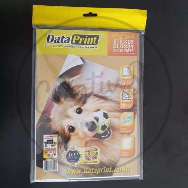 Data Print Kertas Foto Glossy Paper Sticker A4 135gr DP-40. BLACK