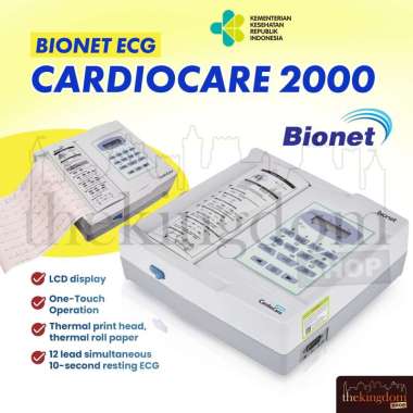 Bionet ECG CardioCare 2000 EKG Bio Net Cardio Care 12 Channel Mesin Alat Rekam jantung digital Kardi