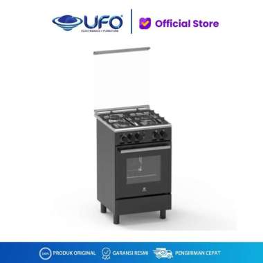 ELECTROLUX Kompor freestanding UltimateTaste EKG5303B dengan kompor gas dan oven gas 62L
