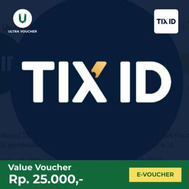 Voucher Digital TIX ID Rp. 25.000 - Voucher Value