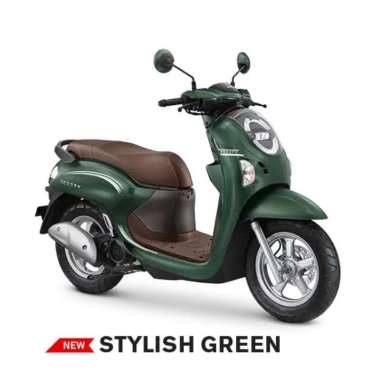 Pegadaian - [DP] Honda New Scoopy Stylish Sepeda Motor [OTR Jabodetabek] 10% 36 Stylish Green Depok