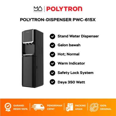 Dispenser Galon Bawah Polytron PWC 615 - Garansi Resmi