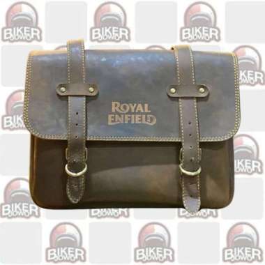 Royal Enfield Sidebag Sadlle Bag Classic Retro Side bag - Tas Samping Motor Clasic BROWN KOTAK