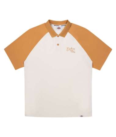 DICKIES - Men's Heavy Jersey Polo Shirt SS - Kaos Polo Pria OAK BUFF M