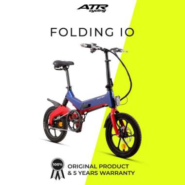 Sepeda E-Bike 16" United Folding IO (9) BL-RD