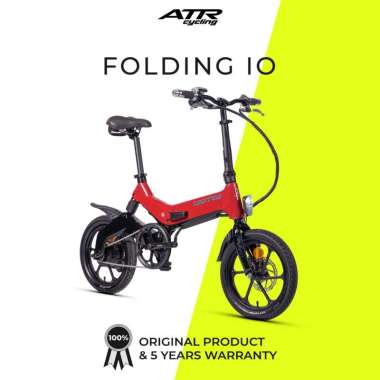Sepeda E-Bike 16" United Folding IO (9) RD-BK