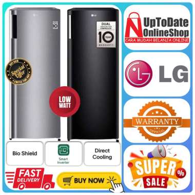 KULKAS FREEZER ES BATU / SUSU ASI LG GN-INV304 GN INV304 GNINV304 SUPER FAST FREEZING LOW WATT LEMAR