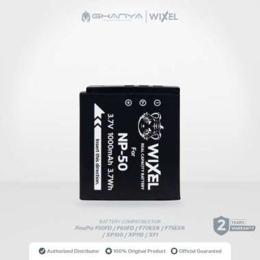 WIXEL Baterai Kamera NP-50 for FujiFilm FinePix F50fd F60fd F70EXR F72EXR F75EXR F80EXR F100fd F100E