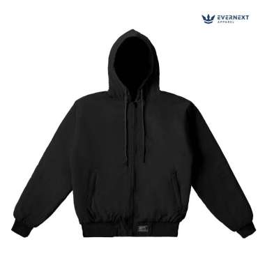 EVERNEXT - JAKET BOMBER HOODIE BOXY PRIA JAKET CASUAL TEBAL HANGAT OUTERWEAR MUSIM DINGIN UNISEX STY
