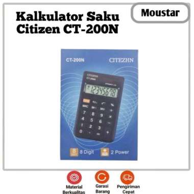 Citizen Kalkulator 8 Digit CT-200N Kalkulator Saku Pocket Mini