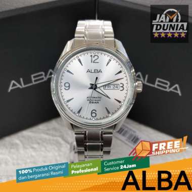 JAM TANGAN PRIA ALBA ORIGINAL ALBA AUTOMATIC JAM ALBA STAINLESS STEEL ALBA AL4161 AL41 ALBA AL4161X1
