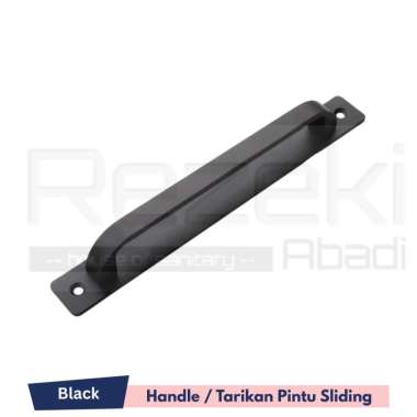 Handle Pintu Sliding Geser Tarikan Gagang Pintu Pull Door Aluminium Hitam Black
